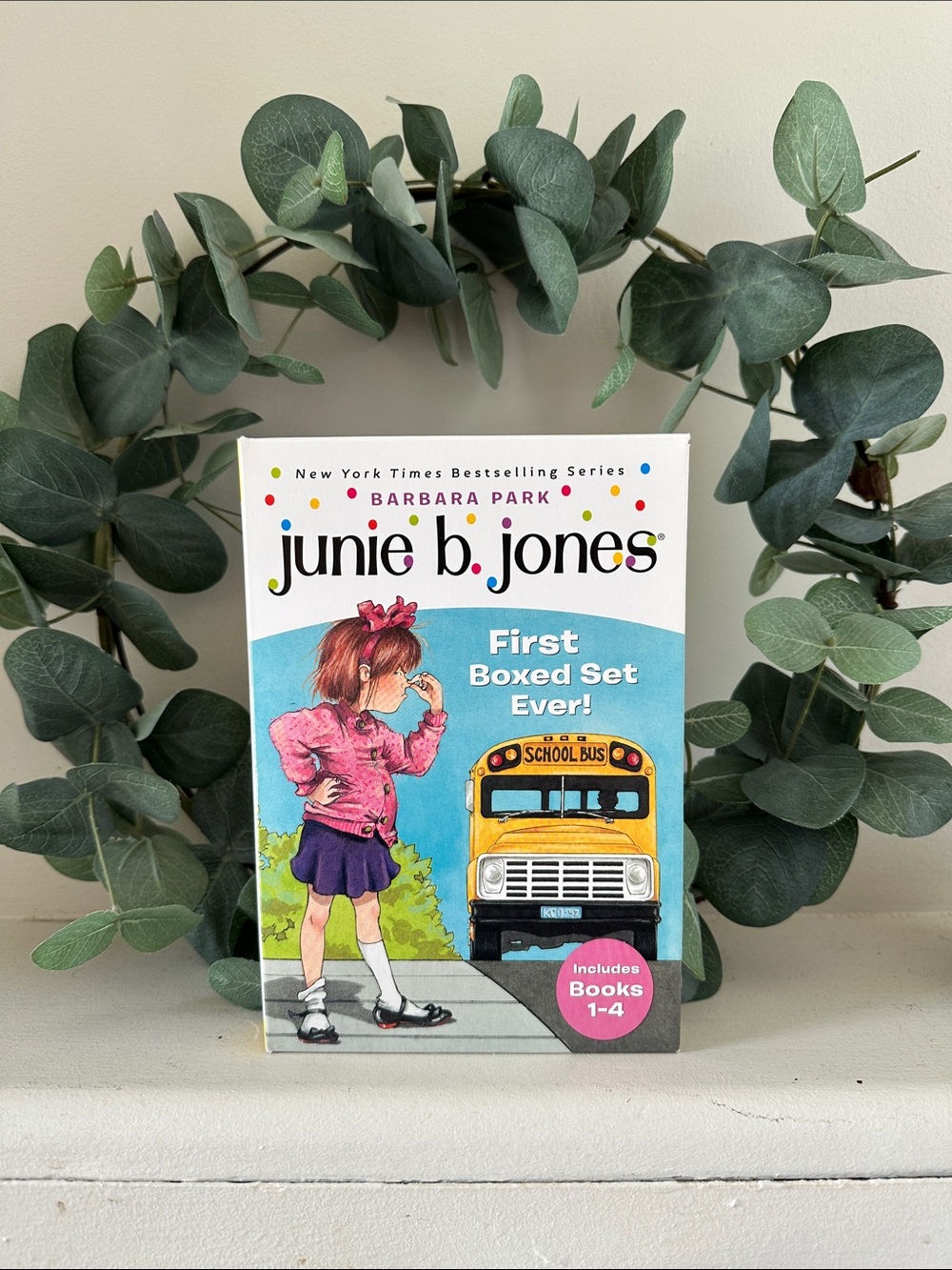 Junie B. Jones First Boxed Set Ever! Kids Book Set, books 1-4
